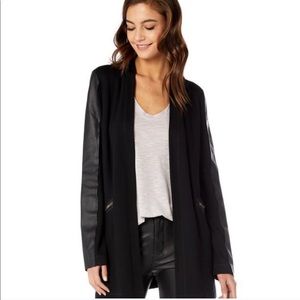 Michael Stars 🌟 Leather Mix Cardigan